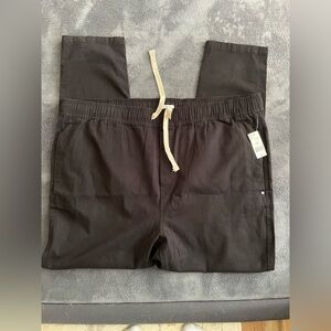 Men's Black Drawstring Pants